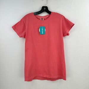 Comfort Colors‎ Tshirt Womens Medium Pink 100% Cotton Short Sleeve Tee NWT